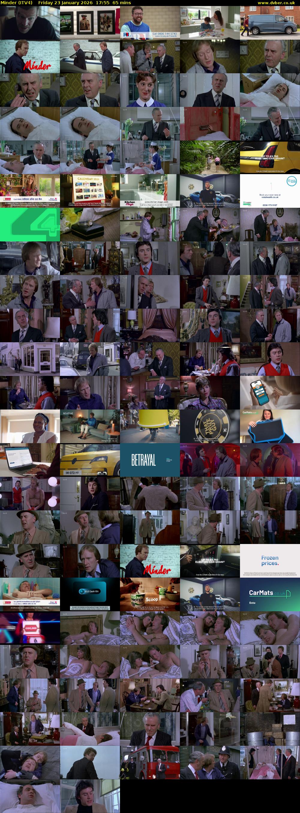 Minder (ITV4) Friday 23 January 2026 17:55 - 19:00