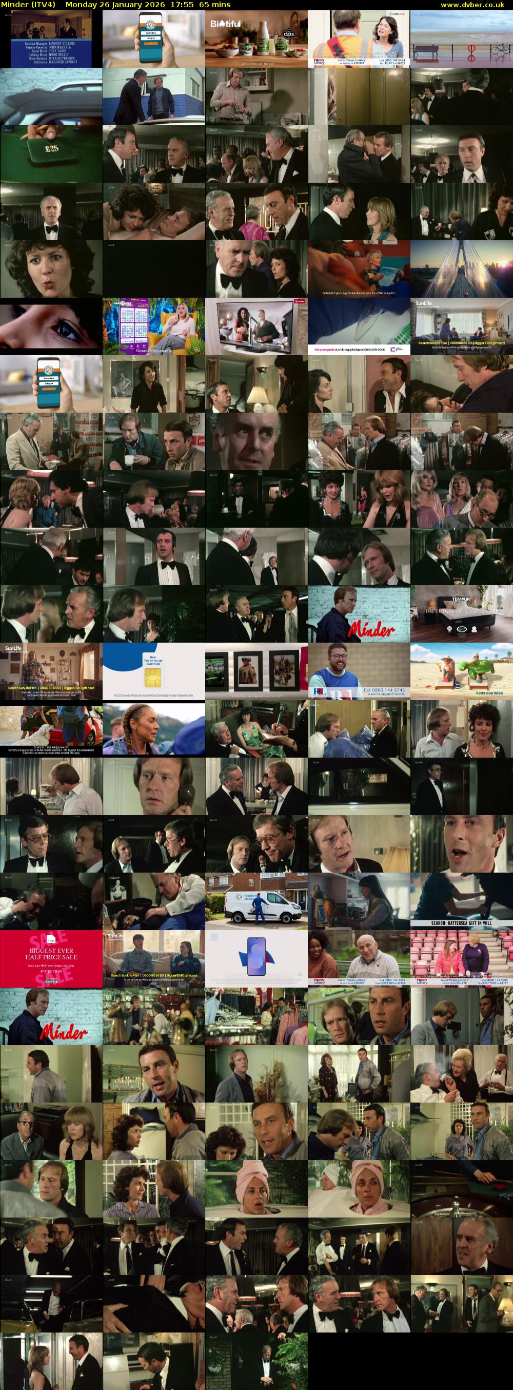 Minder (ITV4) Monday 26 January 2026 17:55 - 19:00