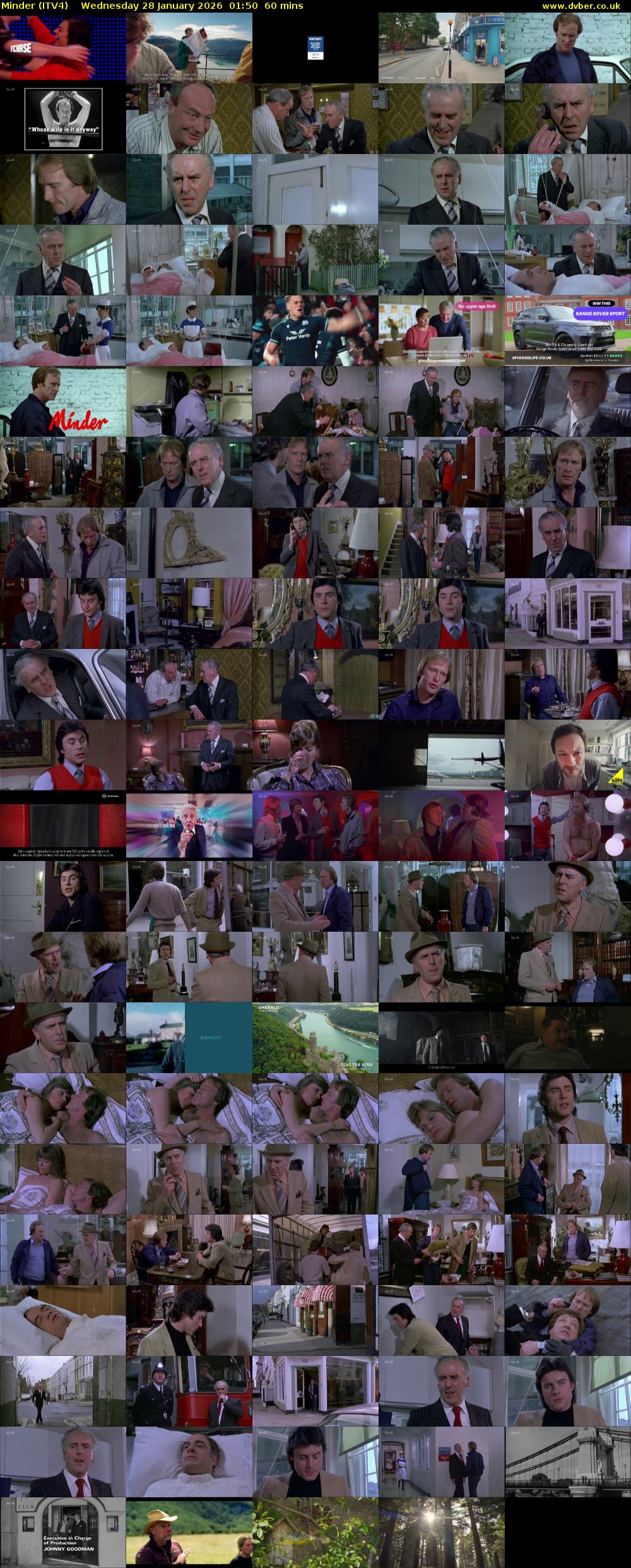 Minder (ITV4) Wednesday 28 January 2026 01:50 - 02:50