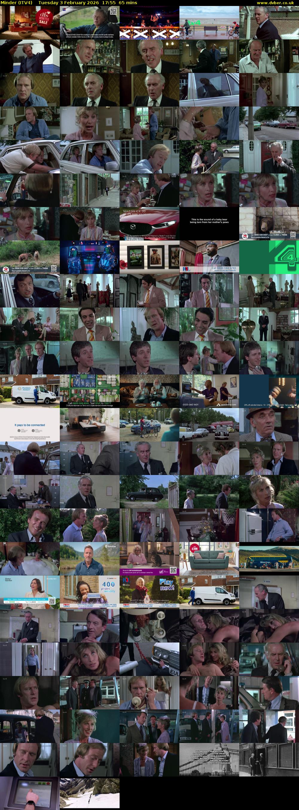 Minder (ITV4) Tuesday 3 February 2026 17:55 - 19:00