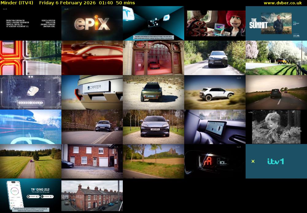 Minder (ITV4) Friday 6 February 2026 01:40 - 02:30