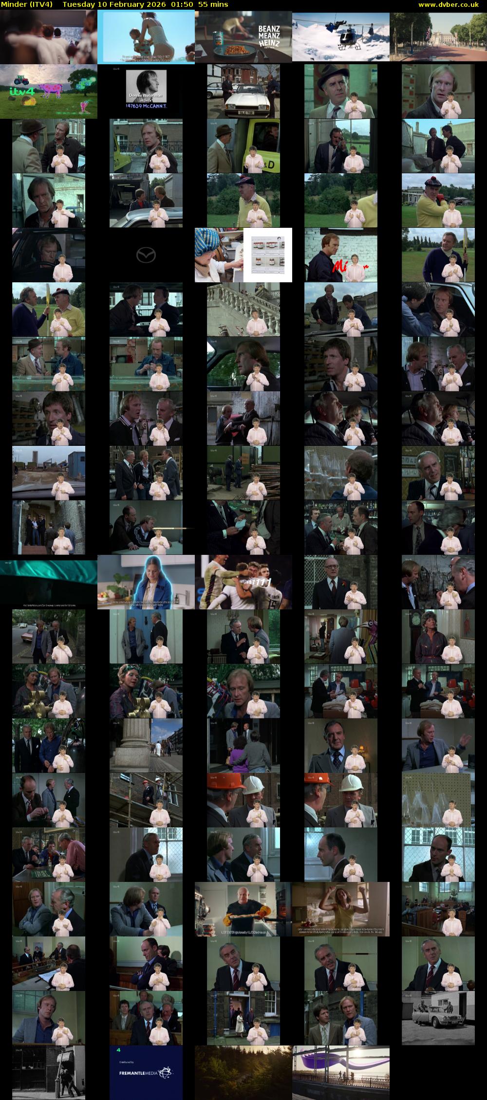 Minder (ITV4) Tuesday 10 February 2026 01:50 - 02:45