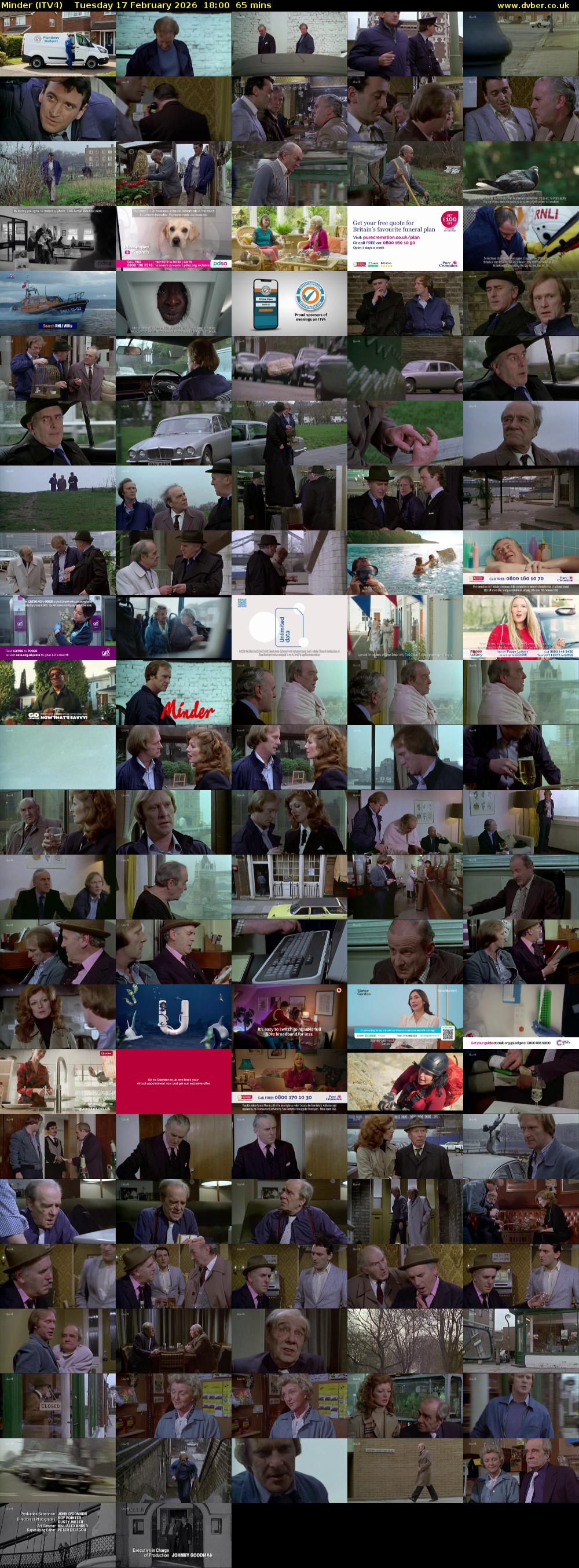 Minder (ITV4) Tuesday 17 February 2026 18:00 - 19:05