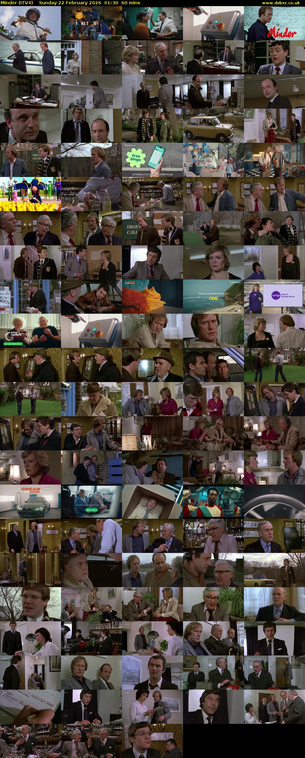 Minder (ITV4) Sunday 22 February 2026 01:30 - 02:30