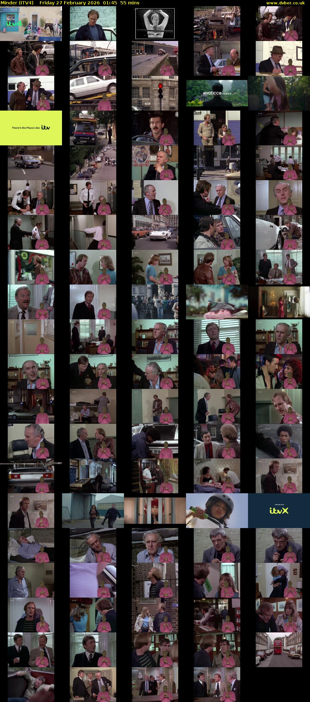 Minder (ITV4) Friday 27 February 2026 01:45 - 02:40