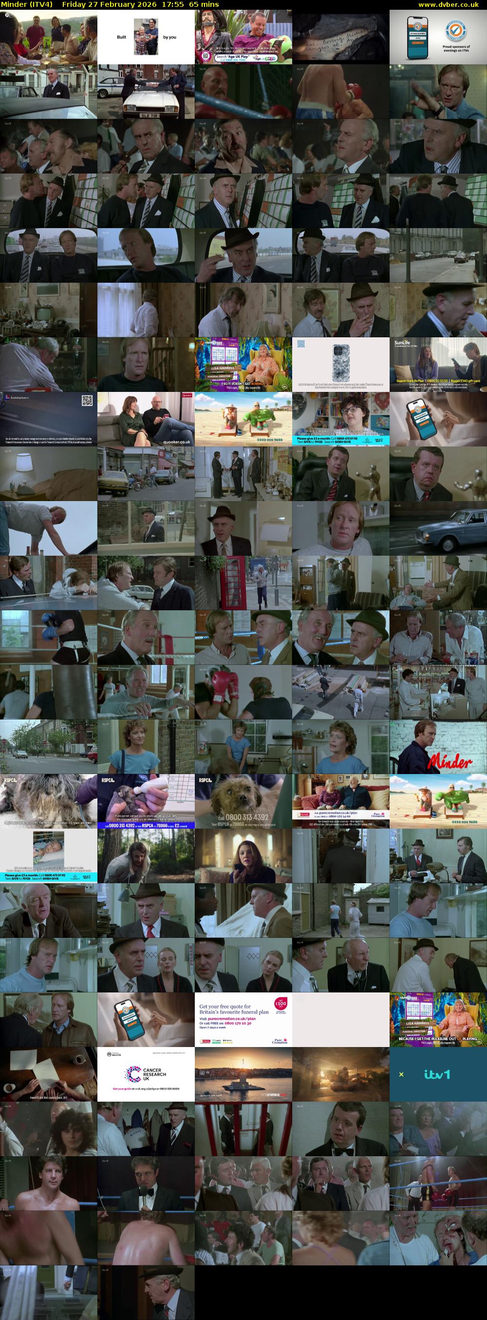 Minder (ITV4) Friday 27 February 2026 17:55 - 19:00