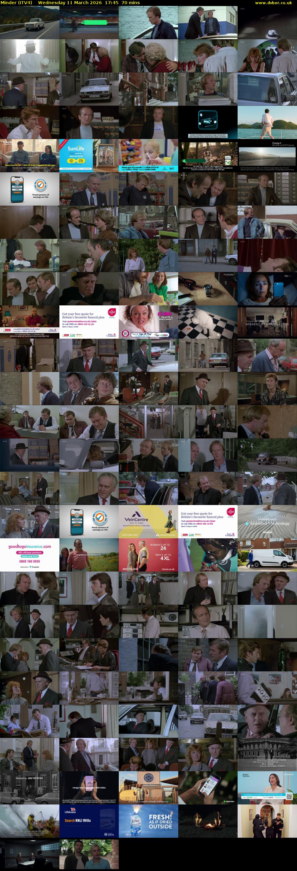 Minder (ITV4) Wednesday 11 March 2026 17:45 - 18:55