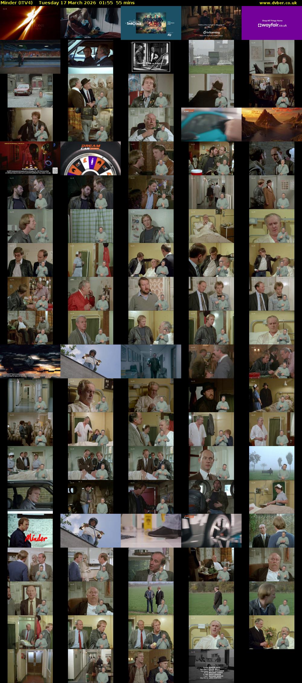 Minder (ITV4) Tuesday 17 March 2026 01:55 - 02:50
