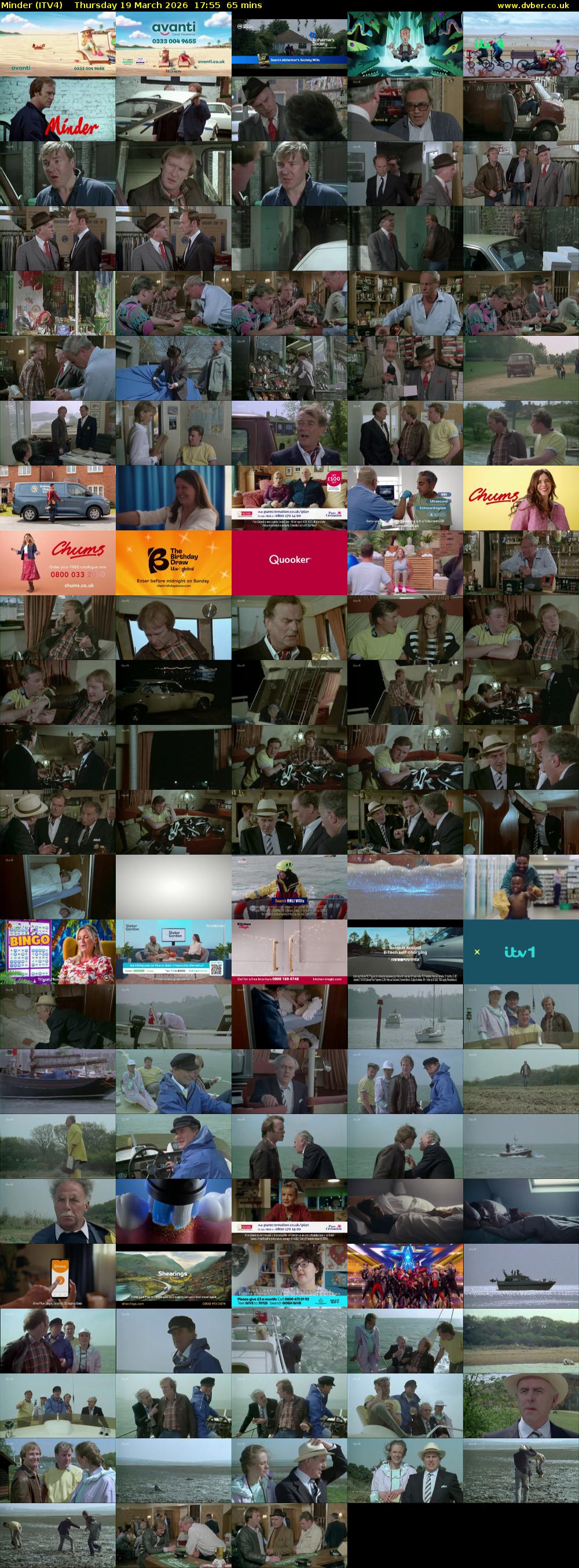 Minder (ITV4) Thursday 19 March 2026 17:55 - 19:00