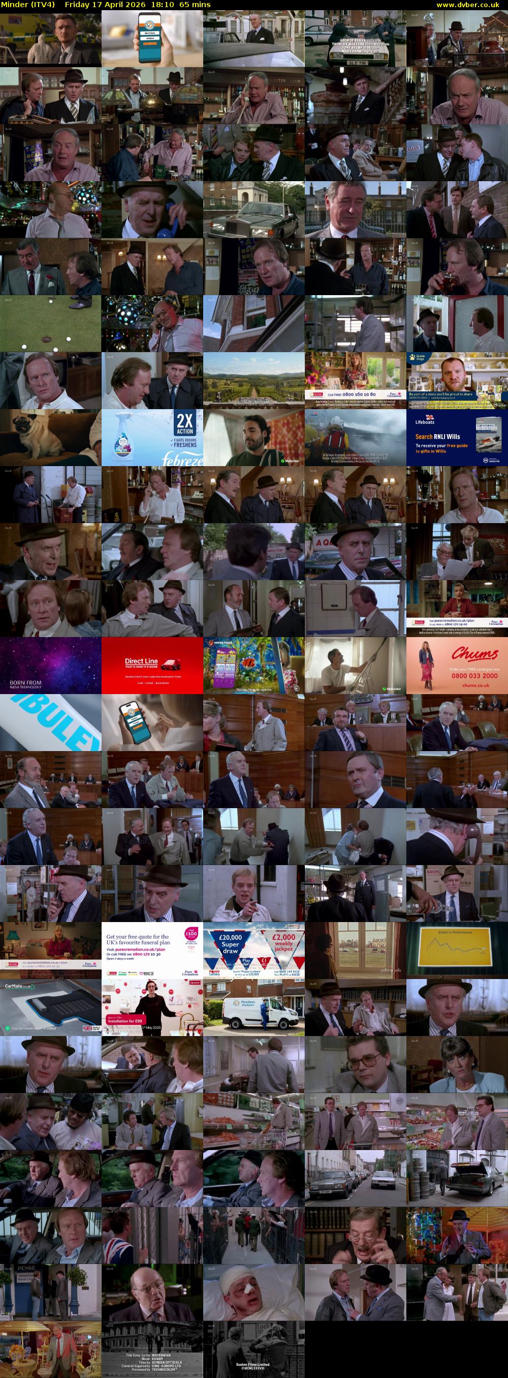 Minder (ITV4) Friday 17 April 2026 18:10 - 19:15