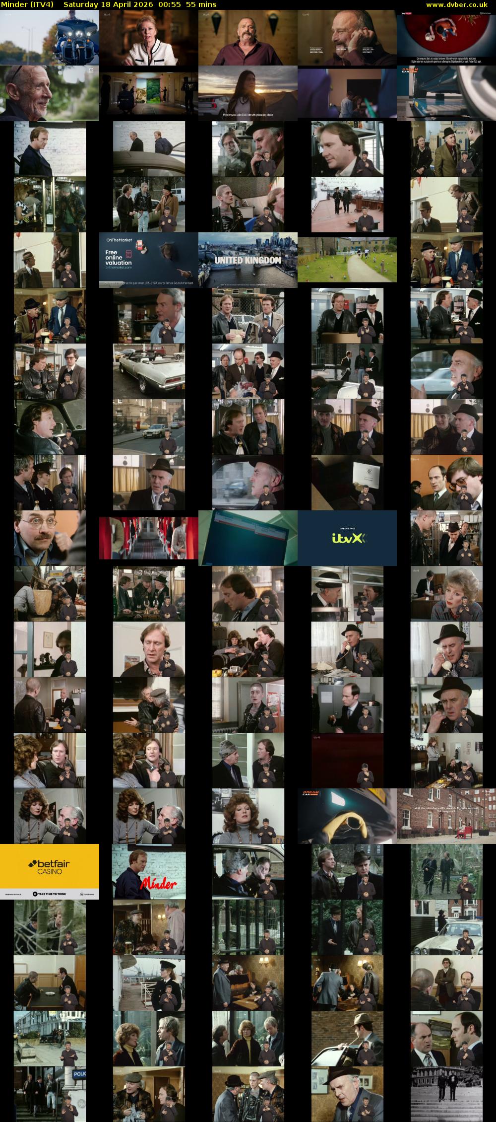 Minder (ITV4) Saturday 18 April 2026 00:55 - 01:50