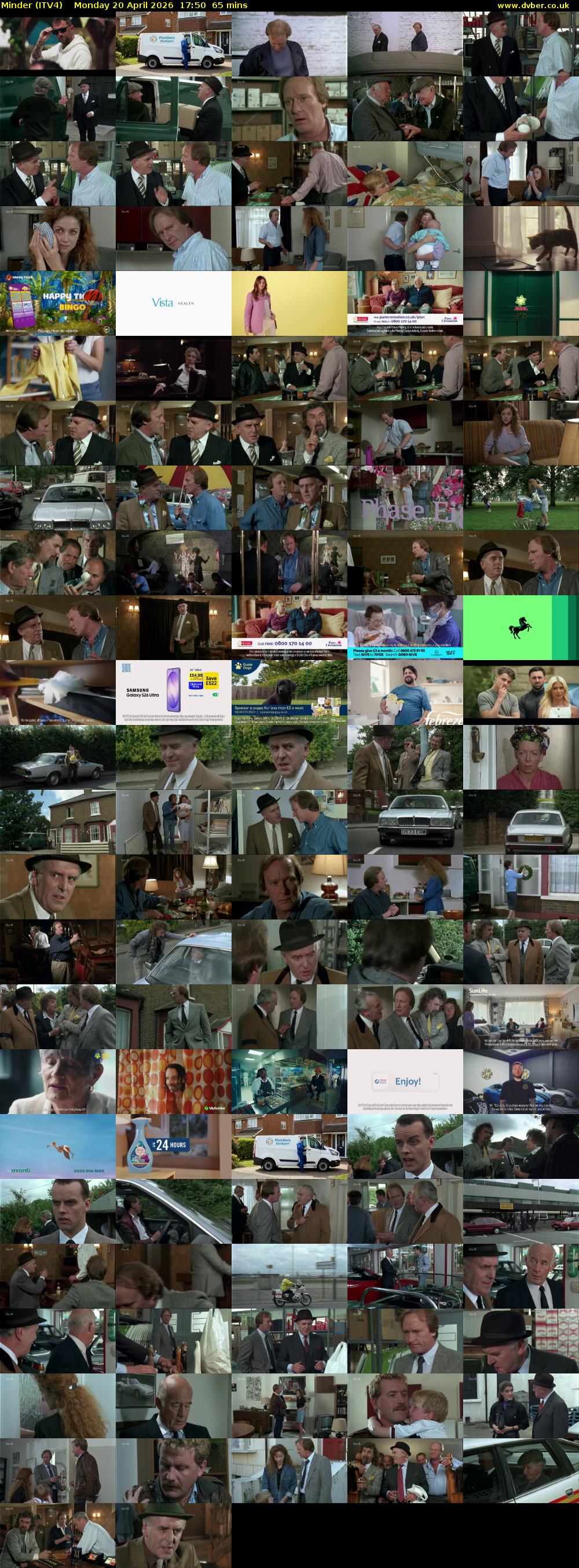 Minder (ITV4) Monday 20 April 2026 17:50 - 18:55