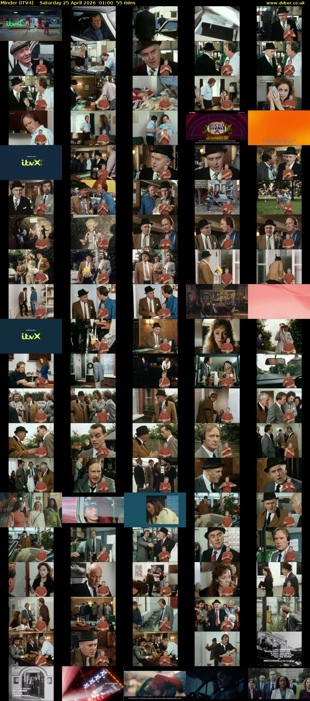 Minder (ITV4) Saturday 25 April 2026 01:00 - 01:55