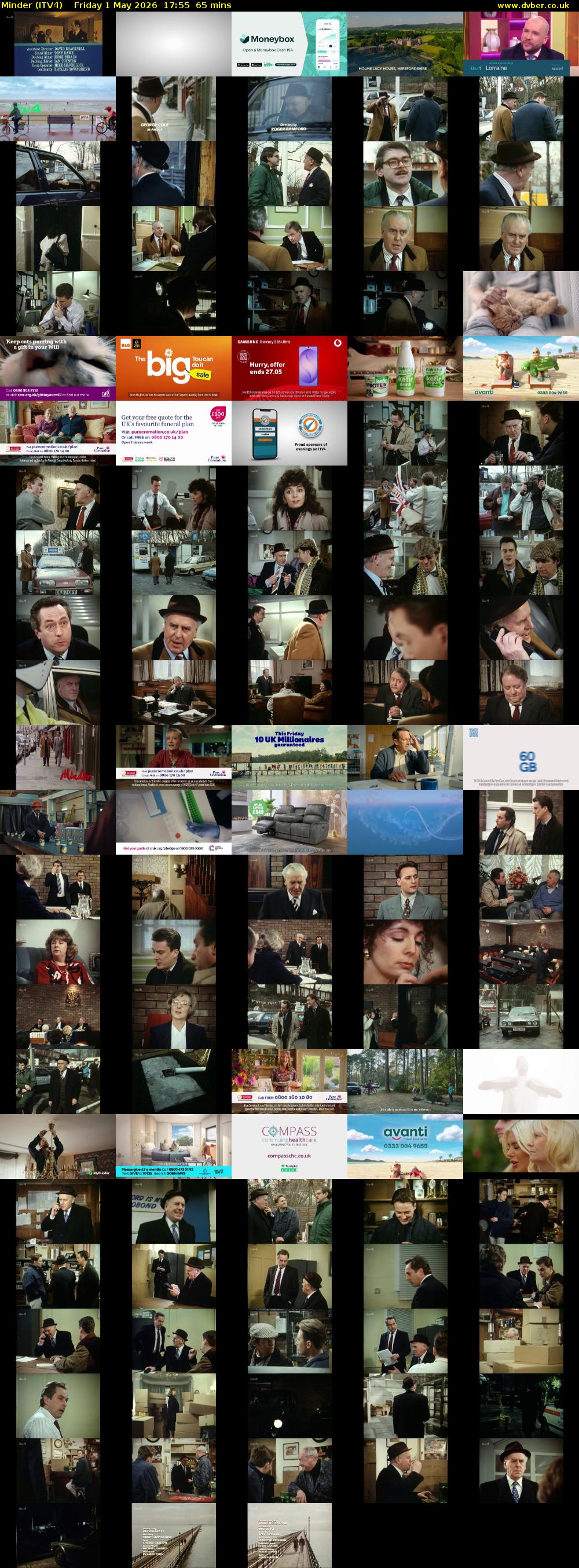 Minder (ITV4) Friday 1 May 2026 17:55 - 19:00