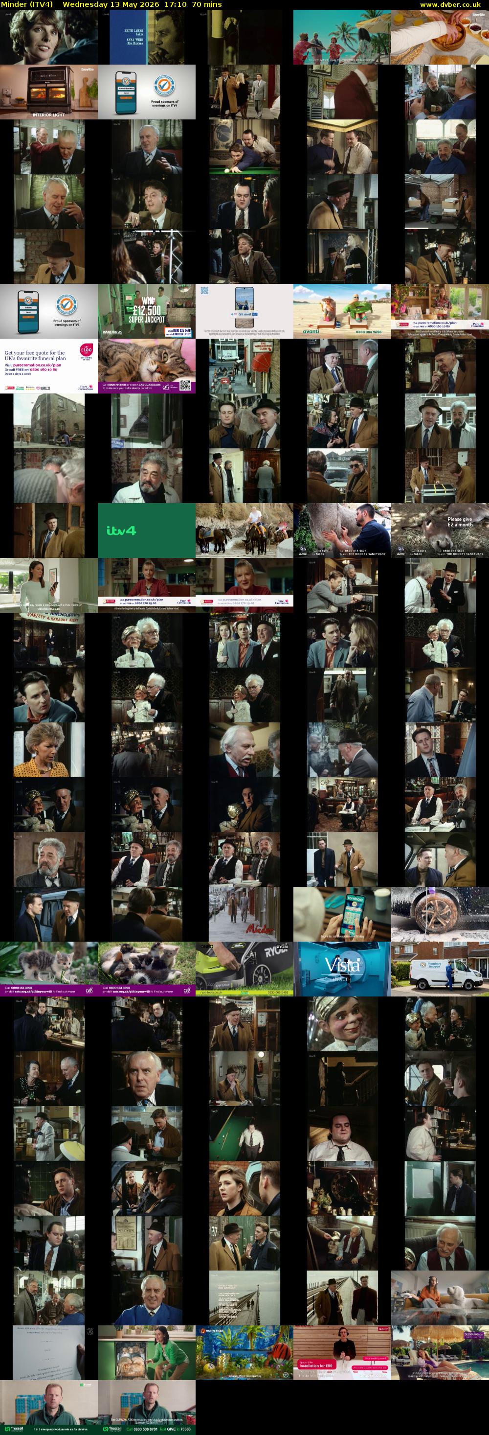 Minder (ITV4) Wednesday 13 May 2026 17:10 - 18:20