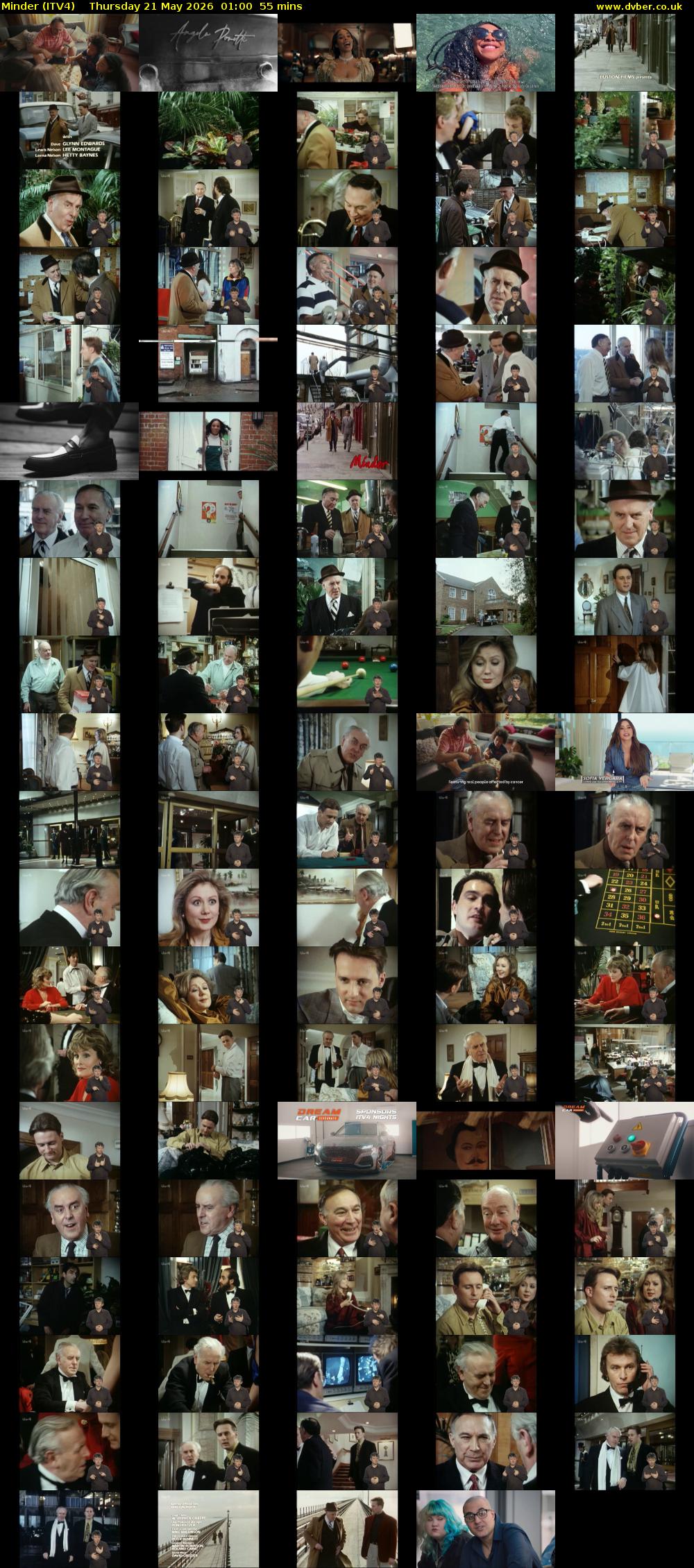 Minder (ITV4) Thursday 21 May 2026 01:00 - 01:55