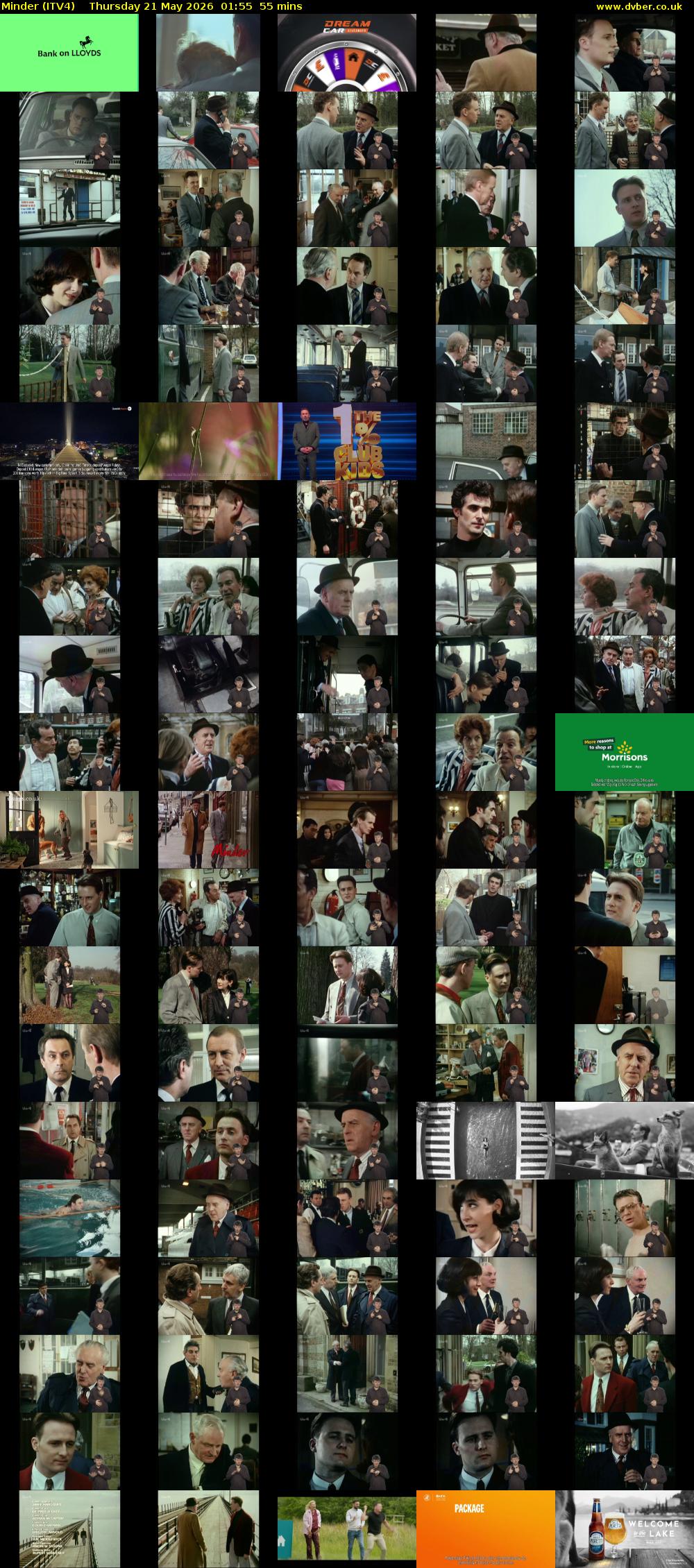 Minder (ITV4) Thursday 21 May 2026 01:55 - 02:50