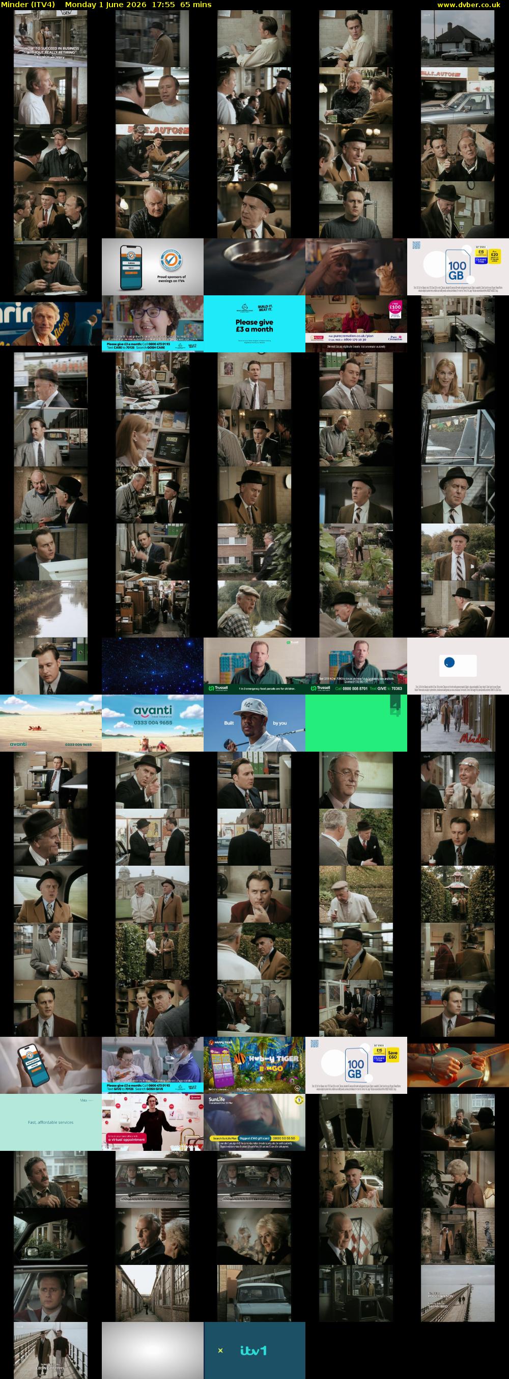 Minder (ITV4) Monday 1 June 2026 17:55 - 19:00
