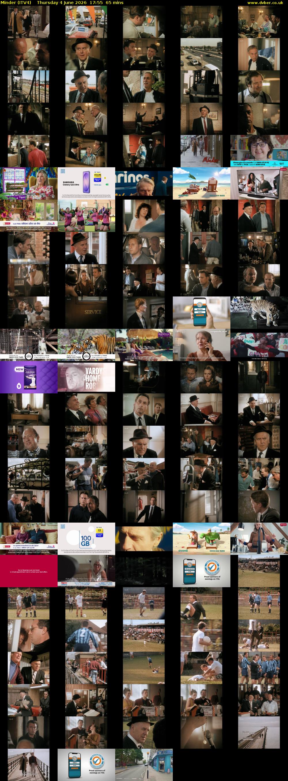 Minder (ITV4) Thursday 4 June 2026 17:55 - 19:00