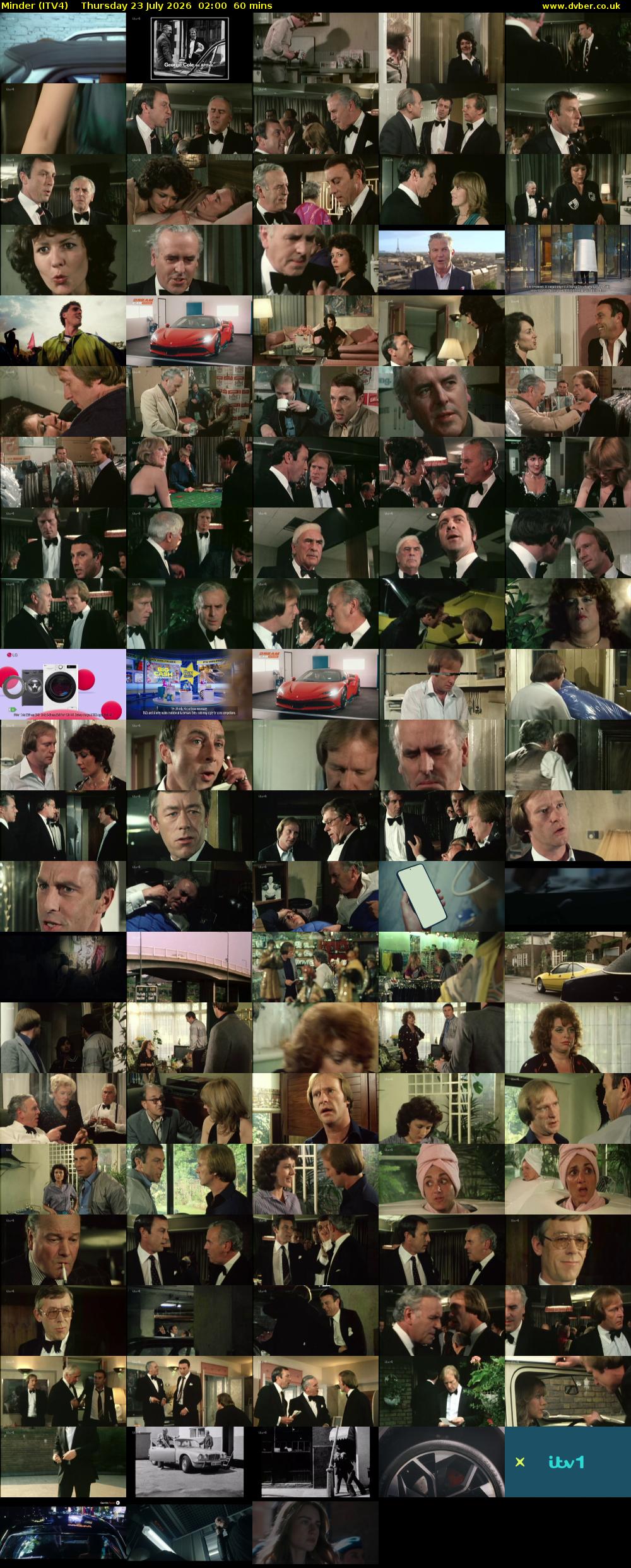 Minder (ITV4) Thursday 23 July 2026 02:00 - 03:00
