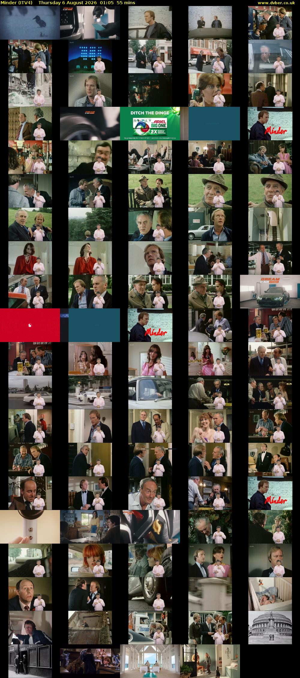 Minder (ITV4) Thursday 6 August 2026 01:05 - 02:00