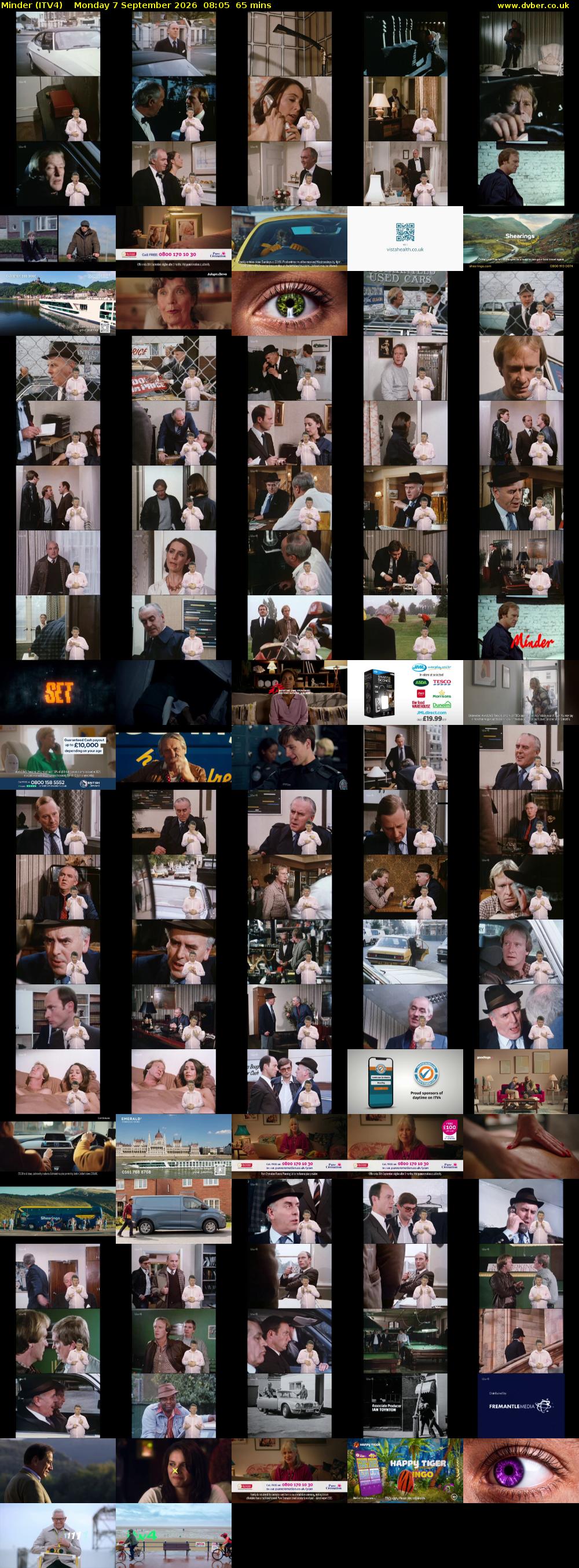 Minder (ITV4) Monday 7 September 2026 08:05 - 09:10