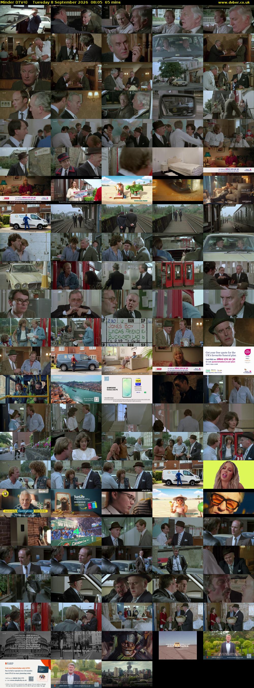 Minder (ITV4) Tuesday 8 September 2026 08:05 - 09:10