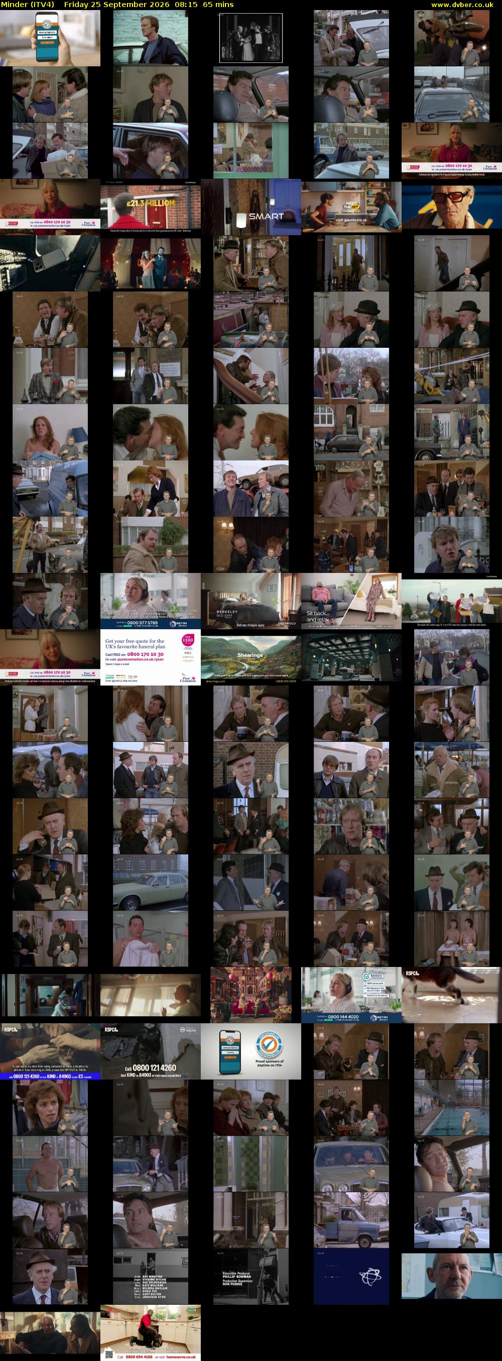 Minder (ITV4) Friday 25 September 2026 08:15 - 09:20