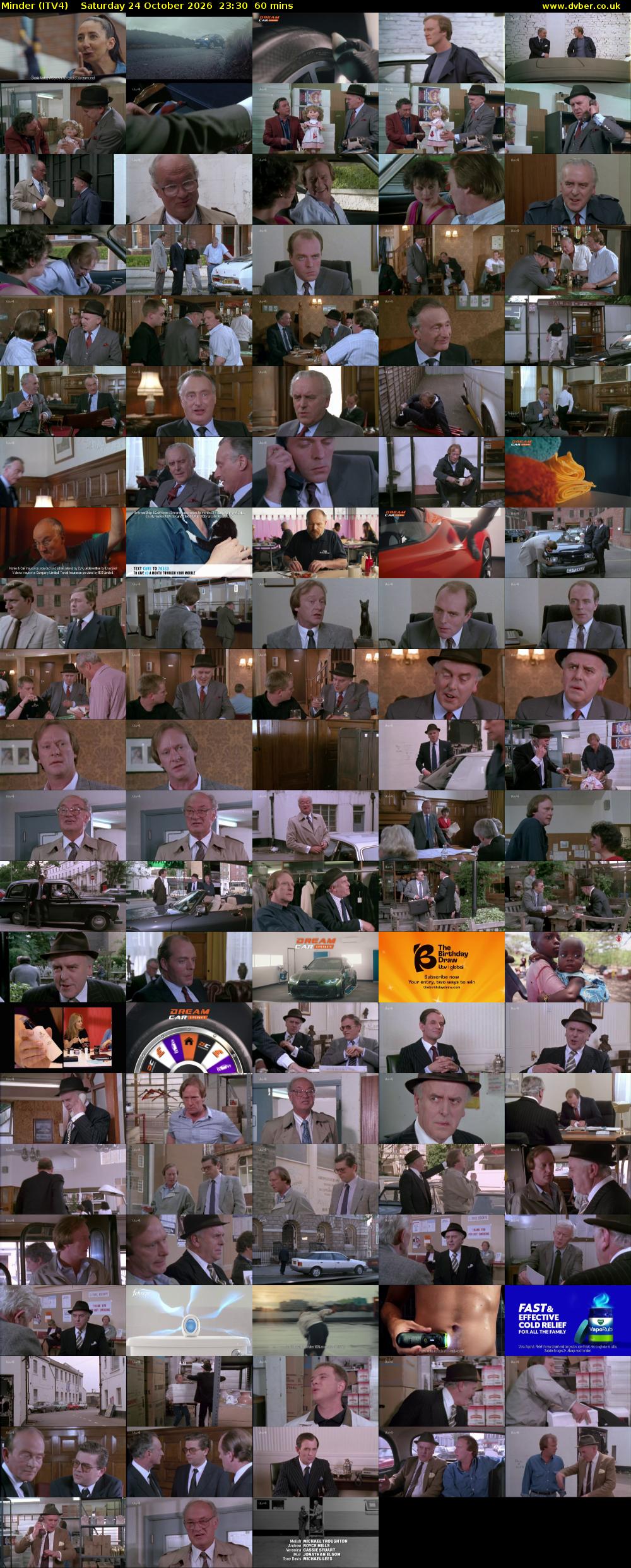 Minder (ITV4) Saturday 24 October 2026 23:30 - 00:30