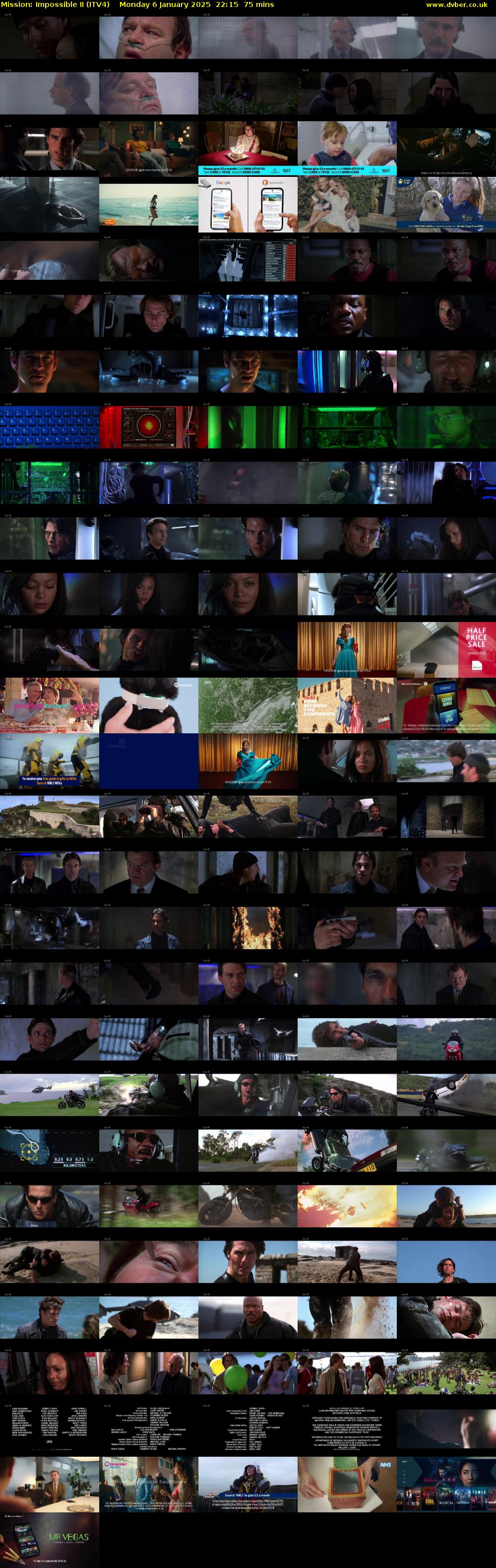Mission: Impossible II (ITV4) Monday 6 January 2025 22:15 - 23:30