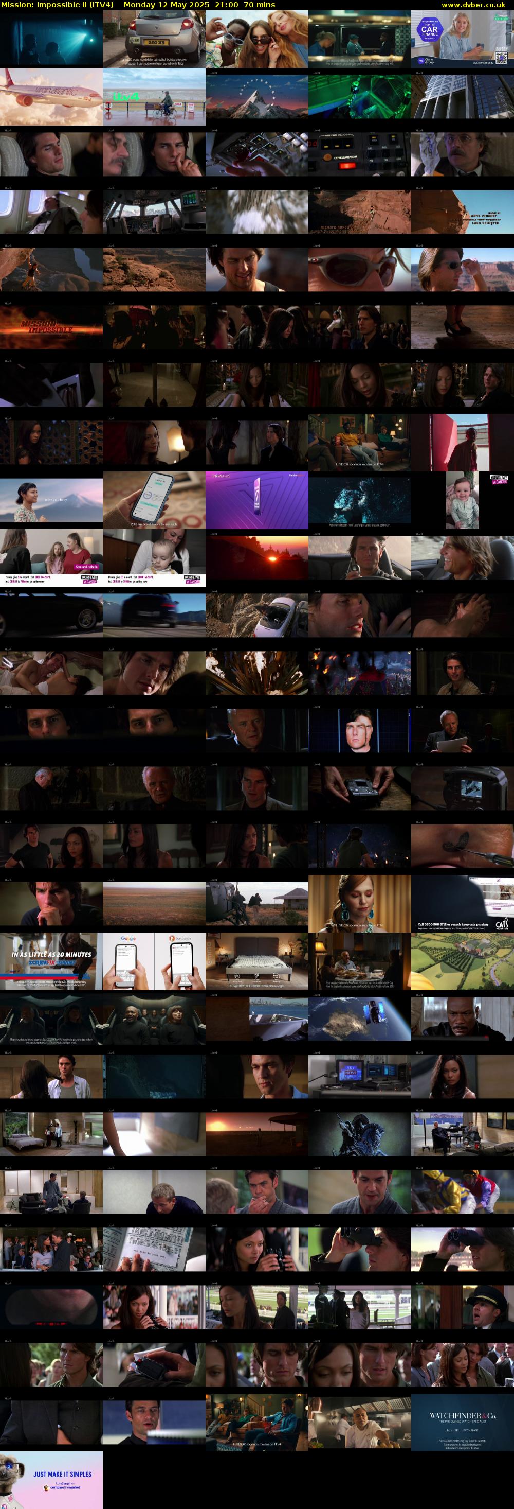 Mission: Impossible II (ITV4) Monday 12 May 2025 21:00 - 22:10