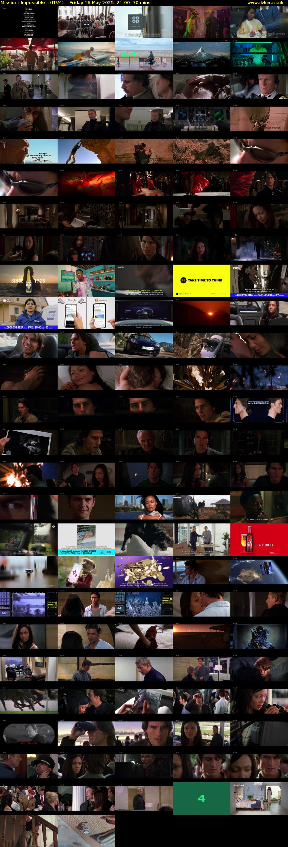 Mission: Impossible II (ITV4) Friday 16 May 2025 21:00 - 22:10