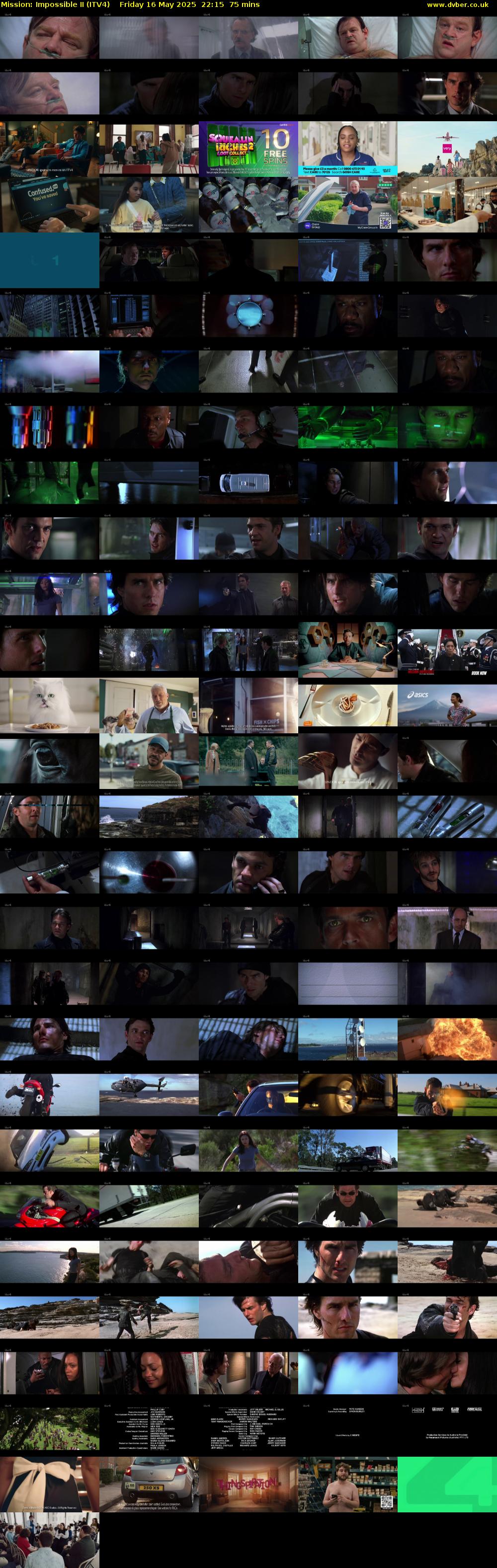 Mission: Impossible II (ITV4) Friday 16 May 2025 22:15 - 23:30