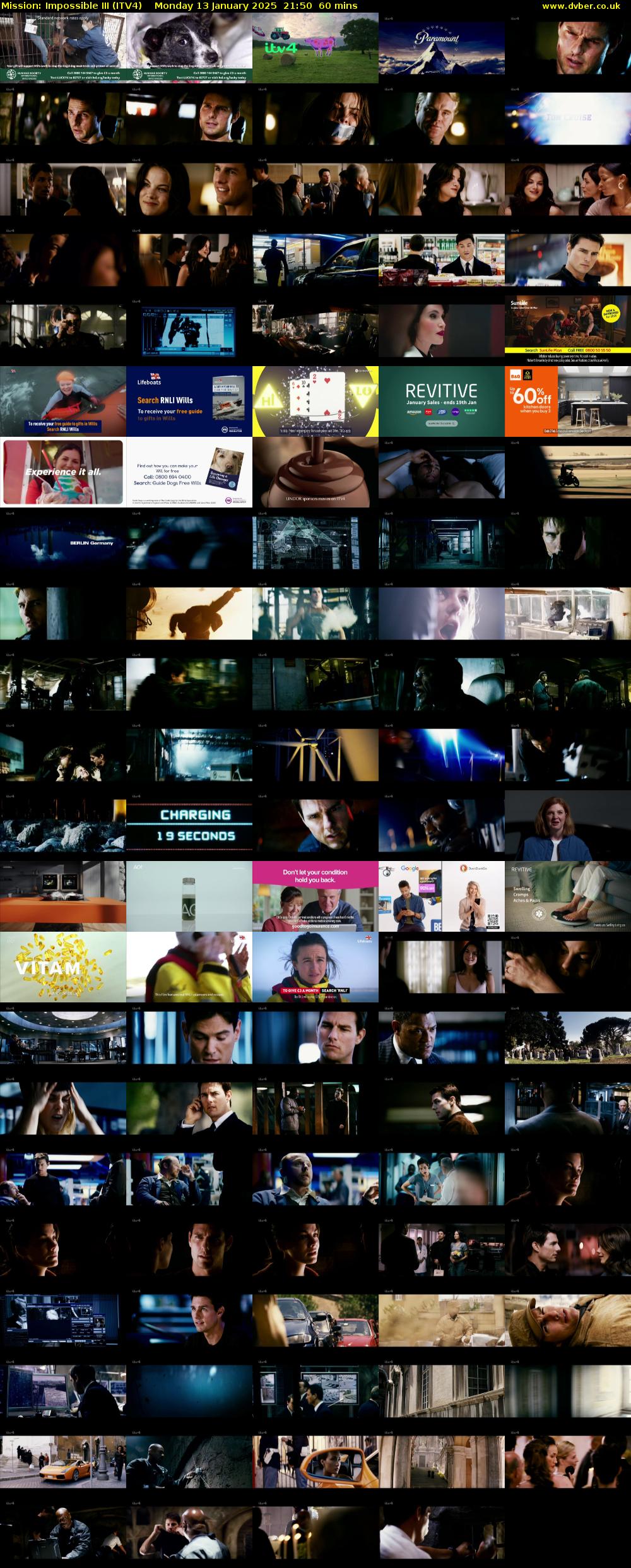 Mission: Impossible III (ITV4) Monday 13 January 2025 21:50 - 22:50
