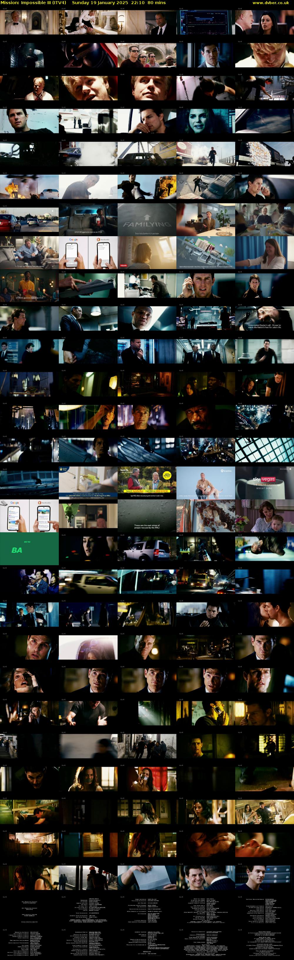 Mission: Impossible III (ITV4) Sunday 19 January 2025 22:10 - 23:30