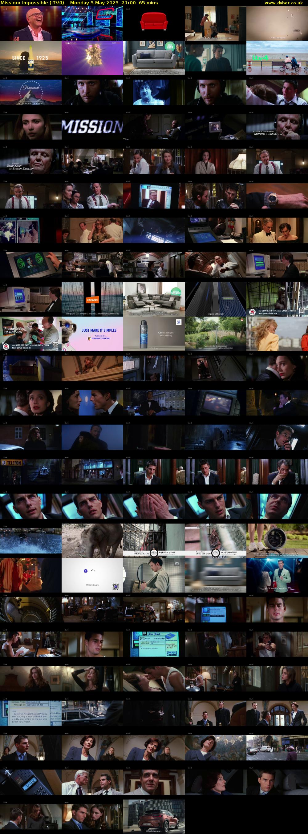 Mission: Impossible (ITV4) Monday 5 May 2025 21:00 - 22:05