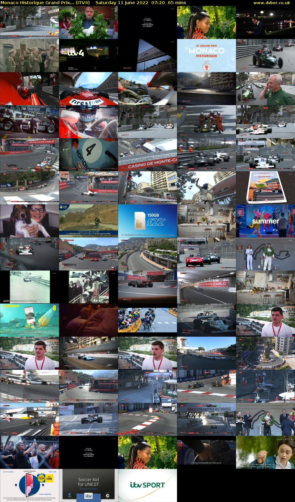 Monaco Historique Grand Prix... (ITV4) Saturday 11 June 2022 07:20 - 08:25