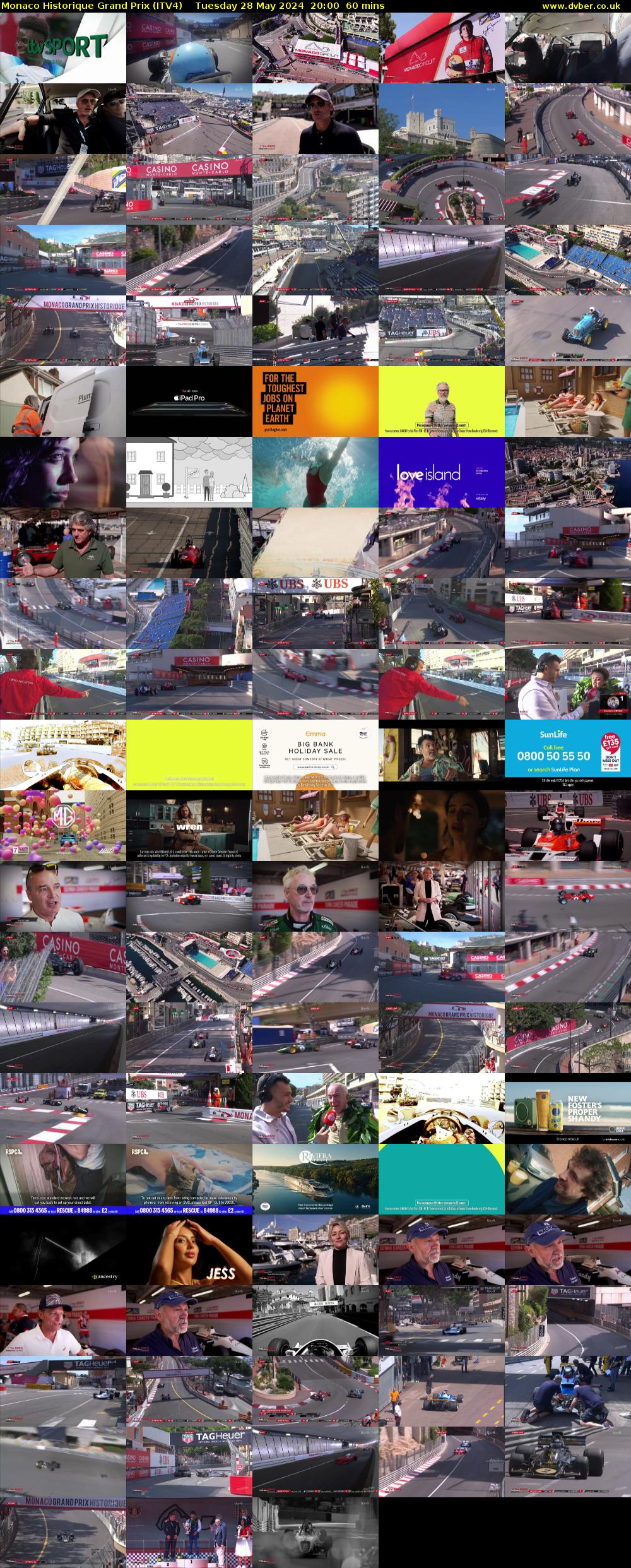 Monaco Historique Grand Prix (ITV4) Tuesday 28 May 2024 20:00 - 21:00