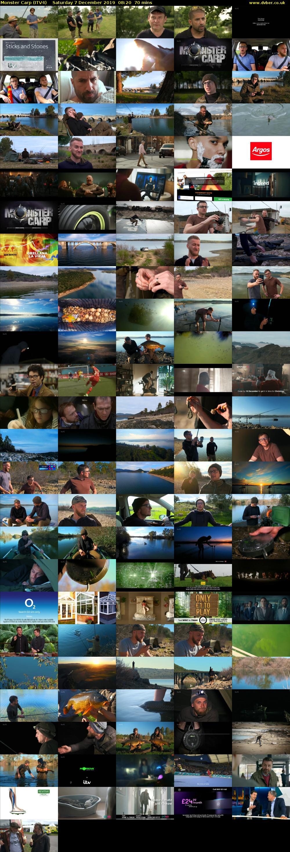 Monster Carp (ITV4) Saturday 7 December 2019 08:20 - 09:30
