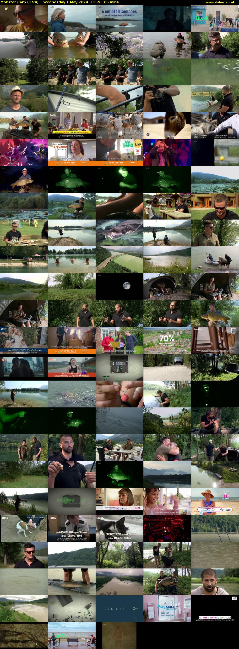 Monster Carp (ITV4) Wednesday 1 May 2024 11:20 - 12:25