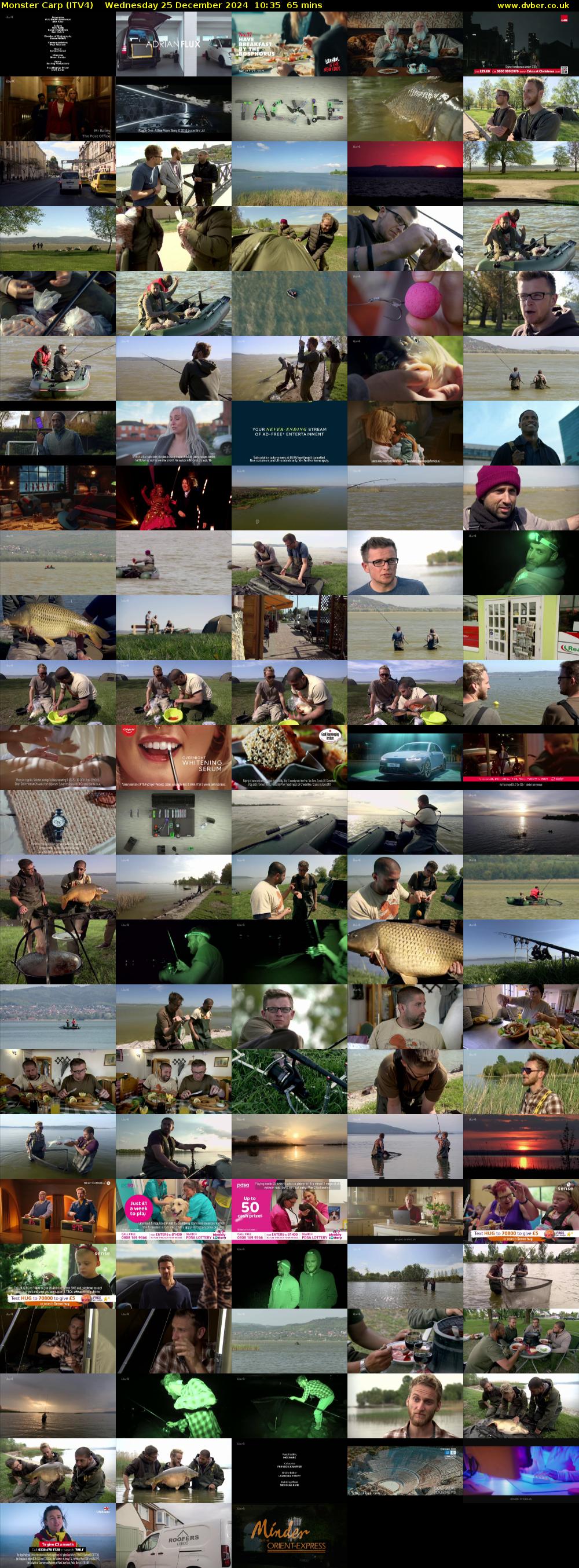 Monster Carp (ITV4) Wednesday 25 December 2024 10:35 - 11:40