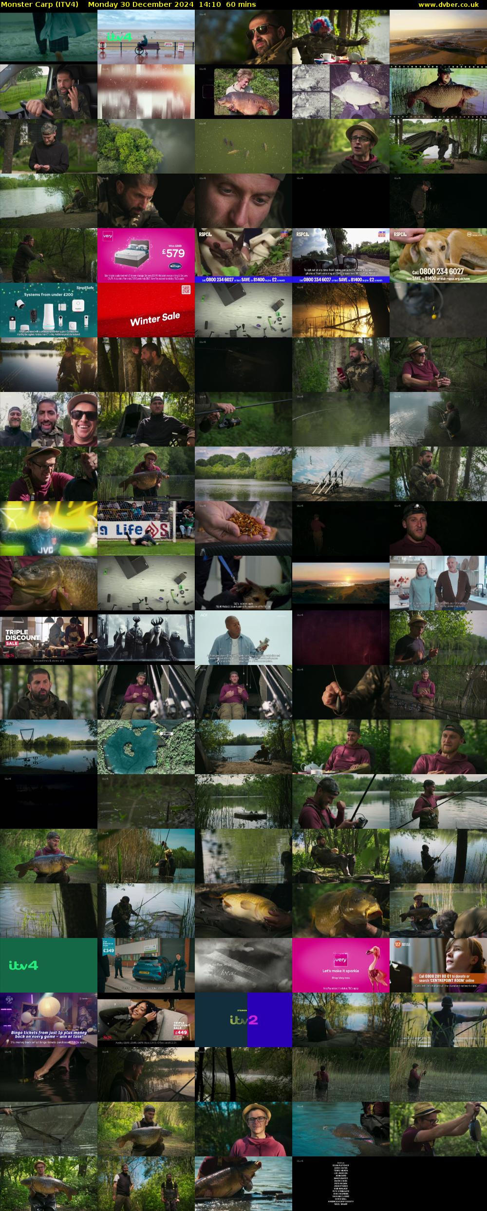 Monster Carp (ITV4) Monday 30 December 2024 14:10 - 15:10