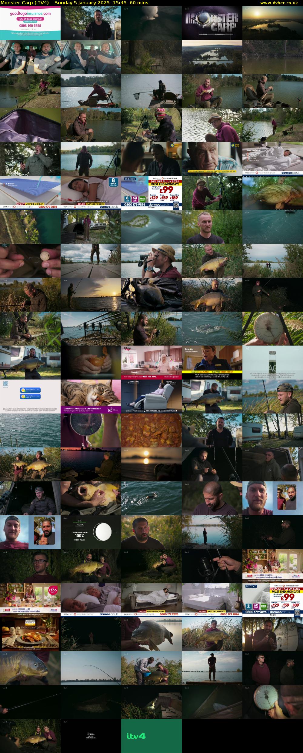 Monster Carp (ITV4) Sunday 5 January 2025 15:45 - 16:45