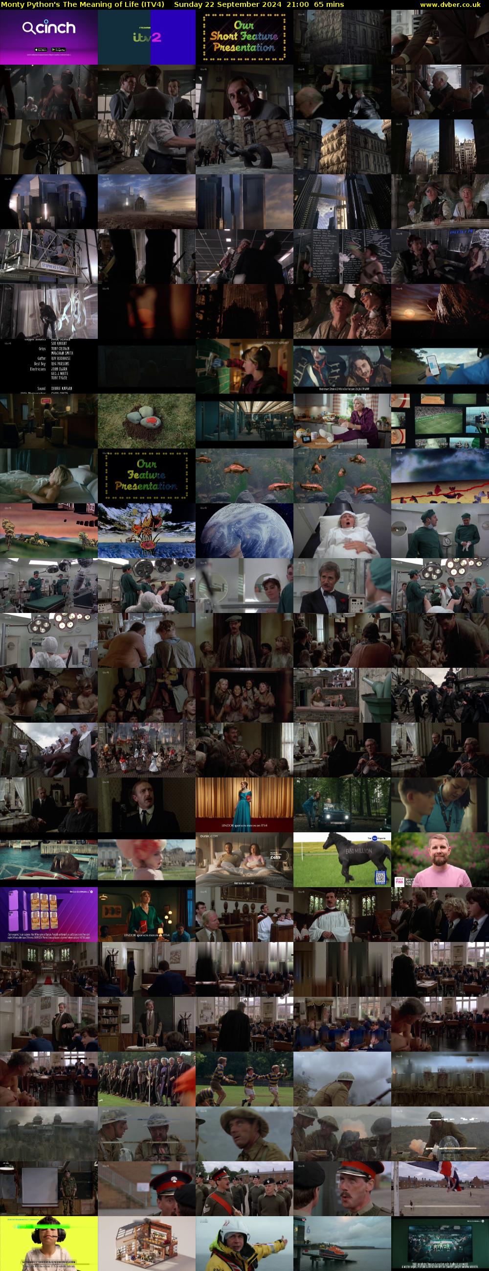 Monty Python's The Meaning of Life (ITV4) Sunday 22 September 2024 21:00 - 22:05