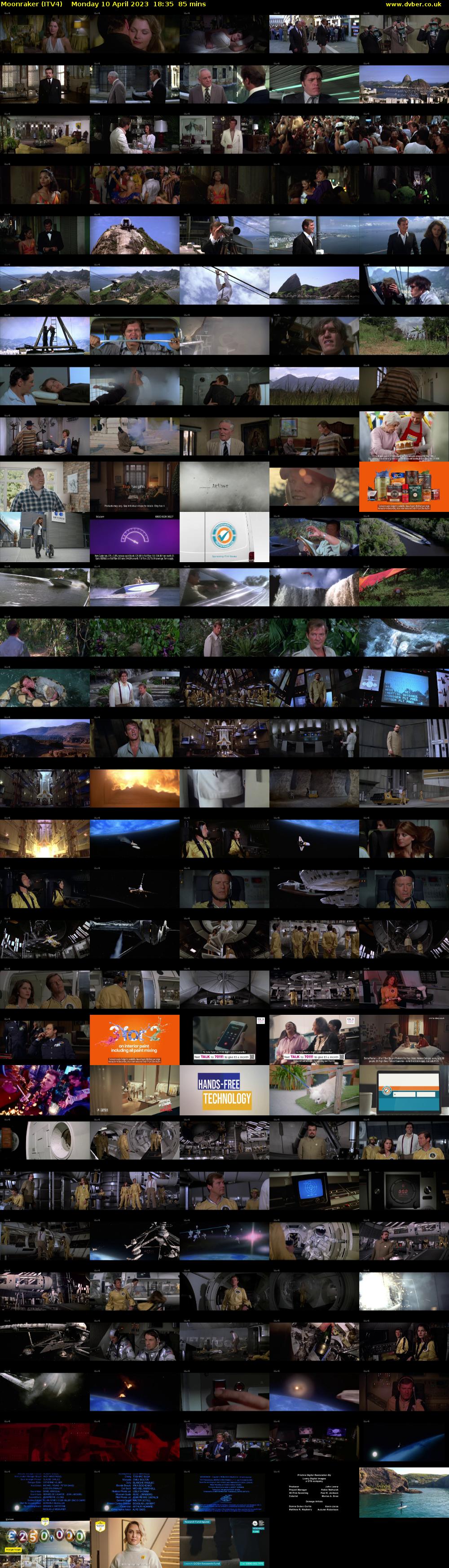 Moonraker (ITV4) Monday 10 April 2023 18:35 - 20:00