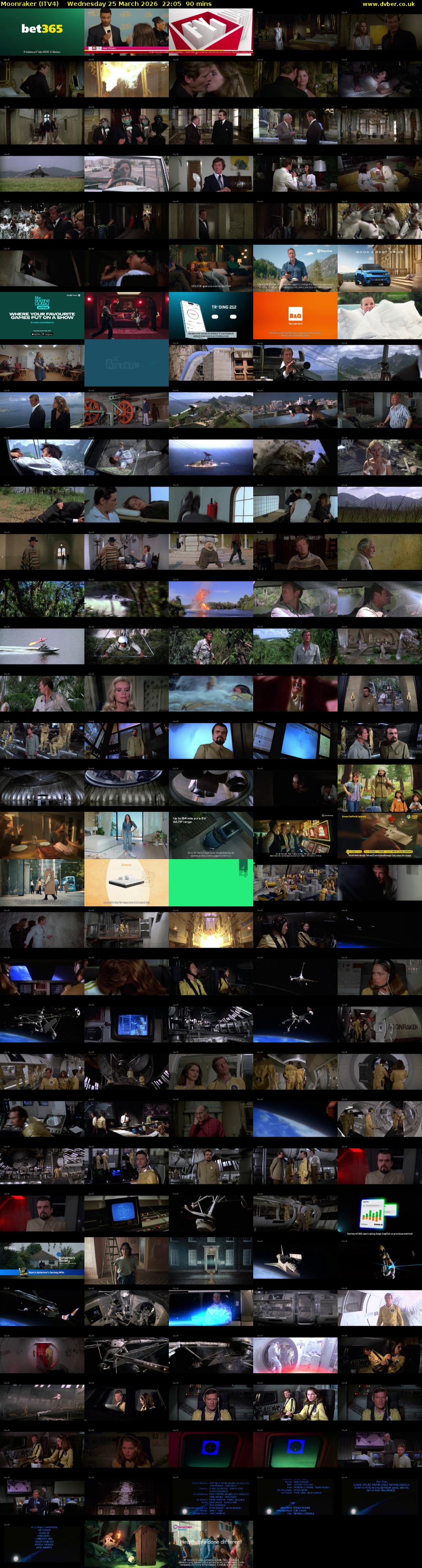 Moonraker (ITV4) Wednesday 25 March 2026 22:05 - 23:35