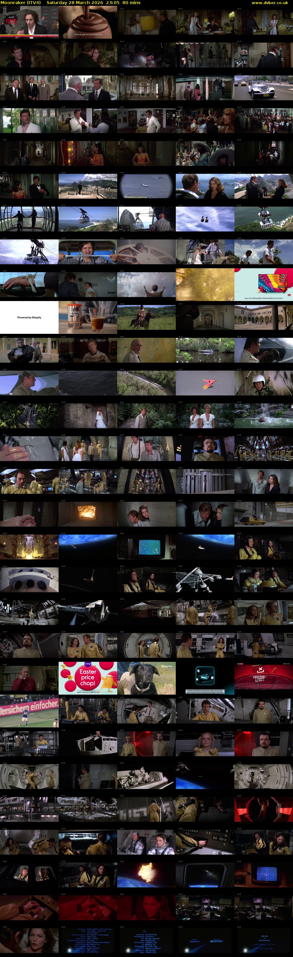 Moonraker (ITV4) Saturday 28 March 2026 23:05 - 00:25