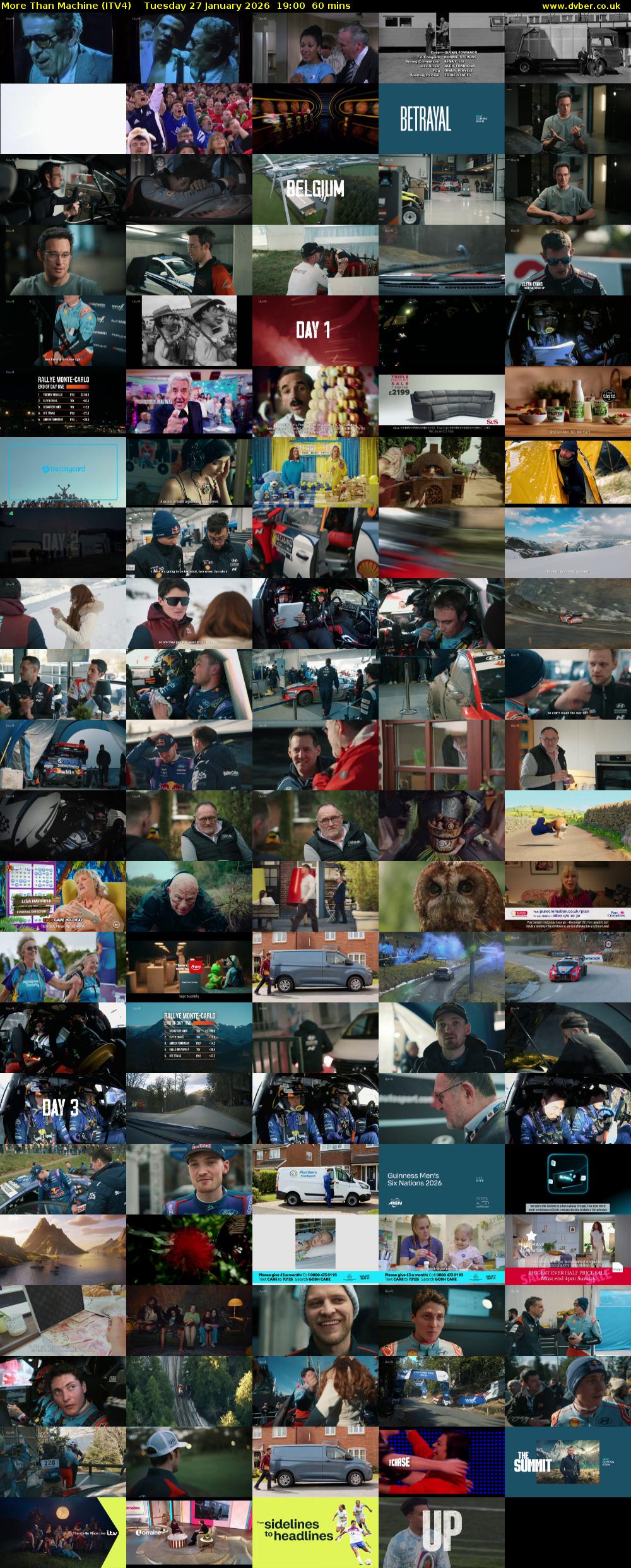 More Than Machine (ITV4) Tuesday 27 January 2026 19:00 - 20:00