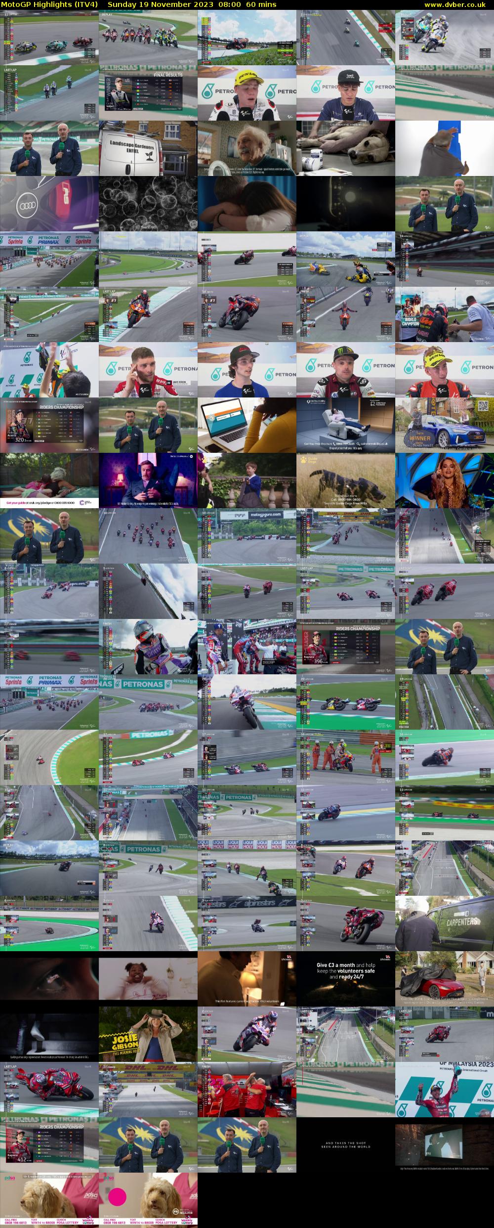 MotoGP Highlights (ITV4) Sunday 19 November 2023 08:00 - 09:00