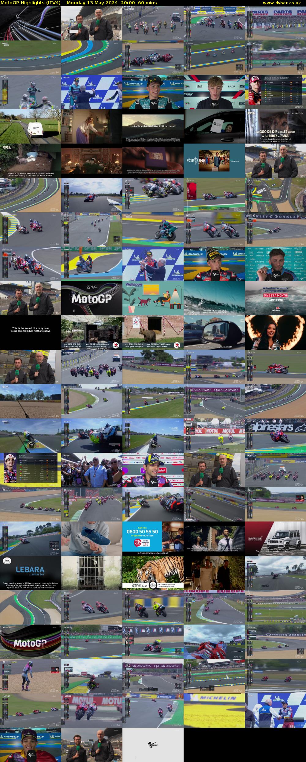 MotoGP Highlights (ITV4) Monday 13 May 2024 20:00 - 21:00